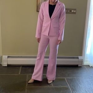 Pink Pant Suit; perfect for pageant interview